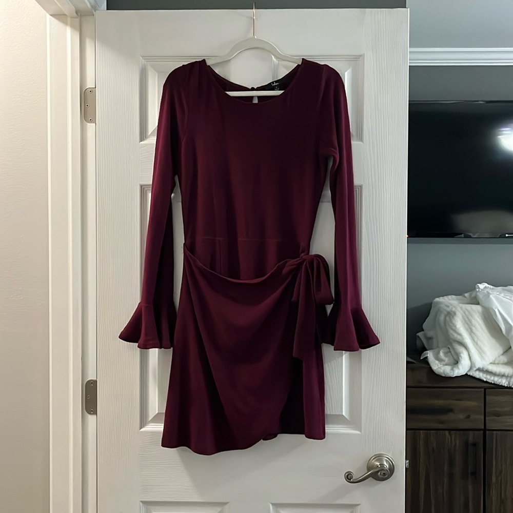 Burgundy dress